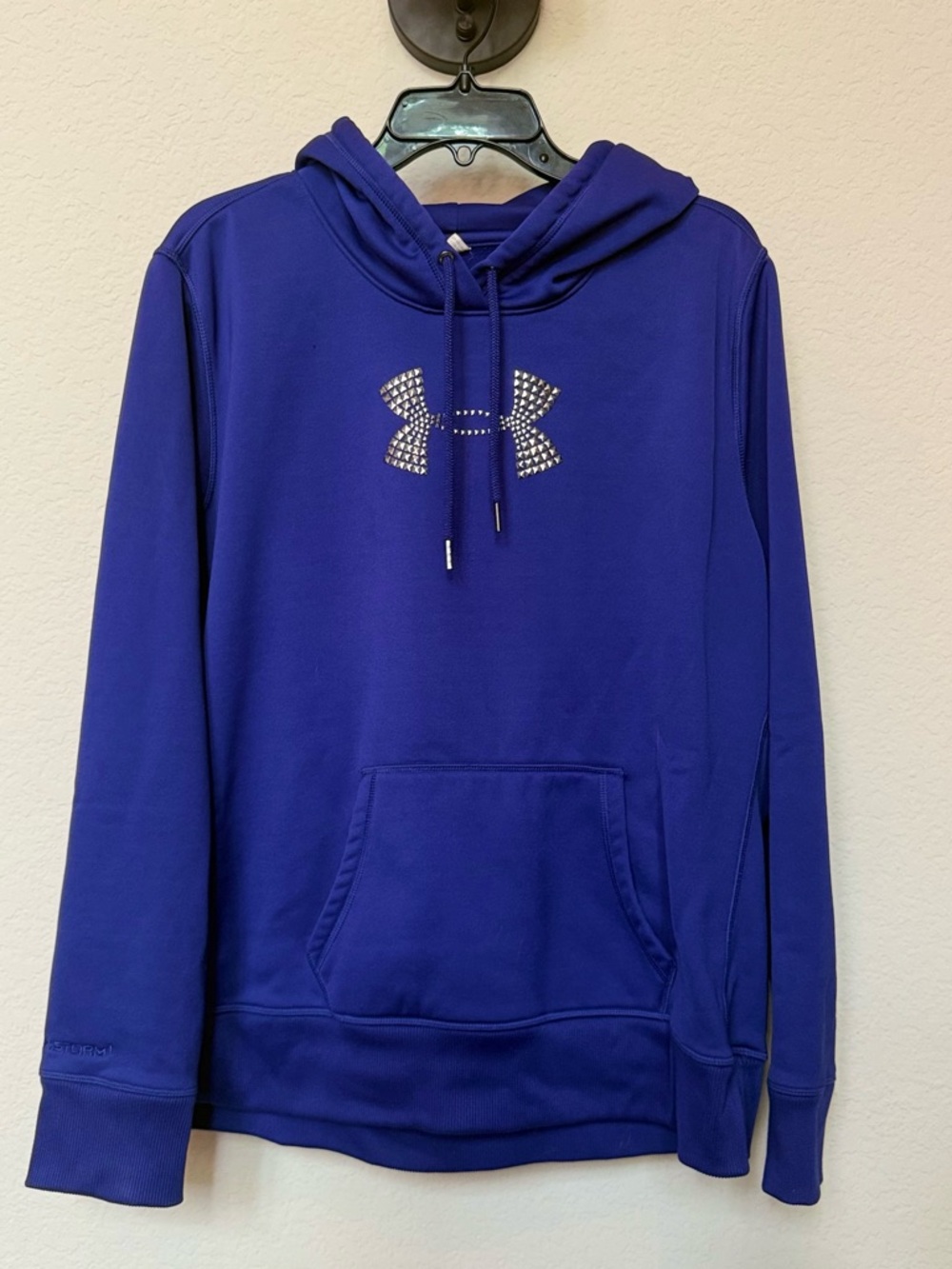 Under Armour Purple Pullover Hoodie with Rhinestone Logo